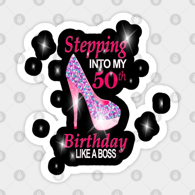 50th Birthday Sticker by KC Morcom aka KCM Gems n Bling aka KCM Inspirations